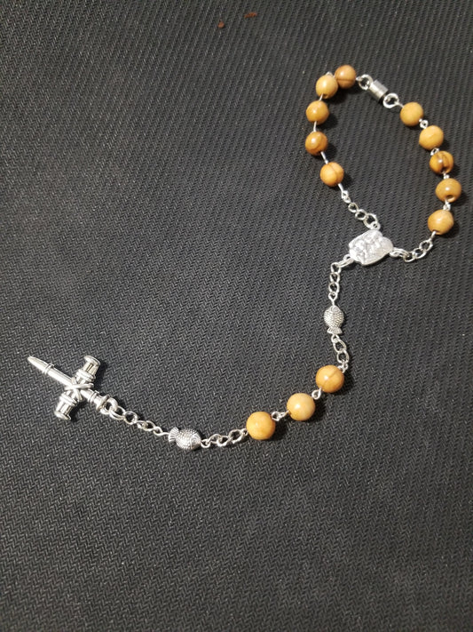 Single Decade Olive Wood Rosary